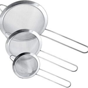 Conjunto 3 Peneiras Coador Inox