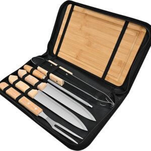 Conjunto completo para churrasco e cozinha