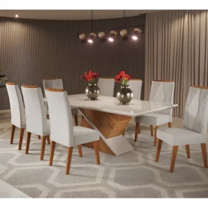 Mesa de jantar com 8 cadeiras