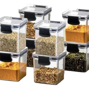 Kit com 8 potes herméticos de 260 ml
